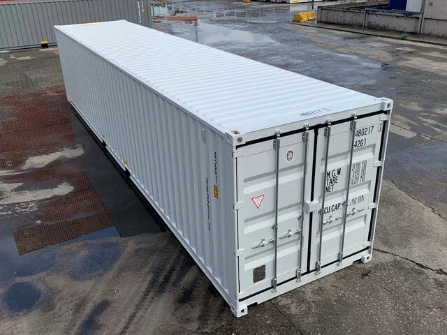 Container marittimo 40' DV (standard) pari al nuovo, colore RAL 7035 – container da stoccaggio / container marittimo