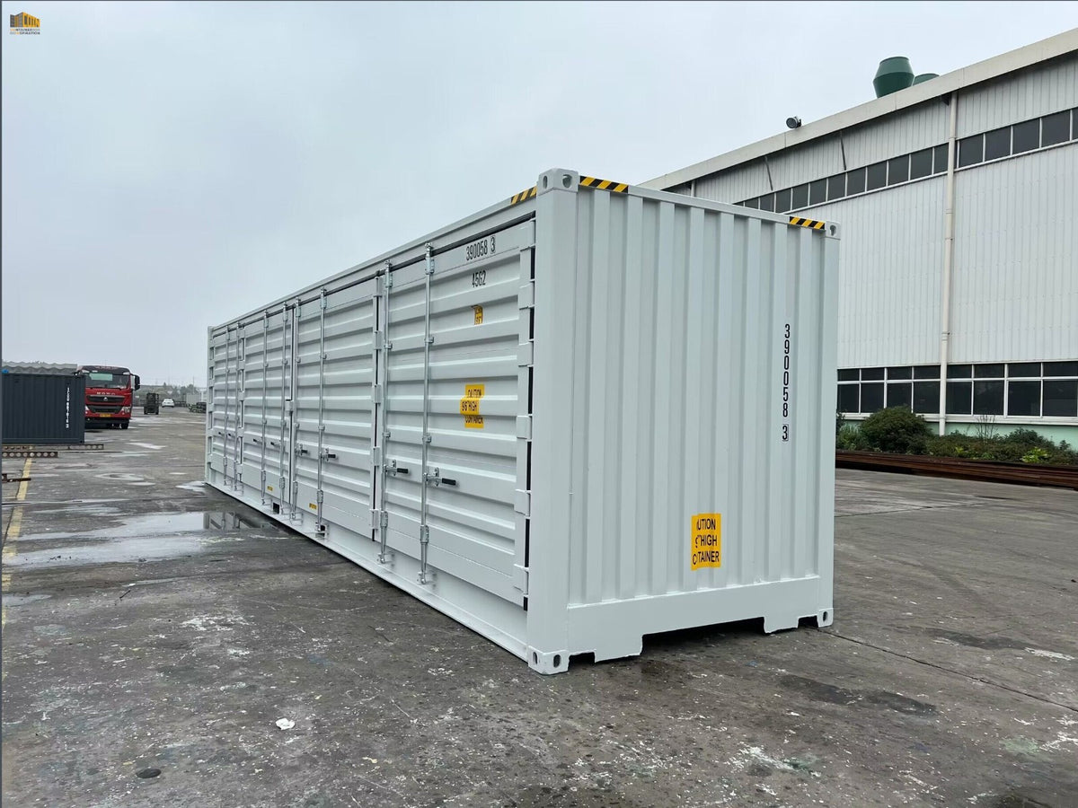 Container 40 piedi HC Open Side / Side Door (apertura laterale), pari al nuovo, 7035, 7015
