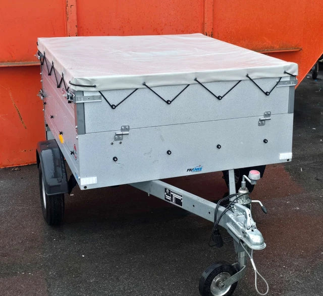 Grill mobile per feste con ghiacciaia su rimorchio per auto