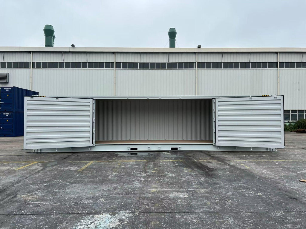 Container 40 piedi HC Open Side / Side Door (apertura laterale), pari al nuovo, 7035, 7015