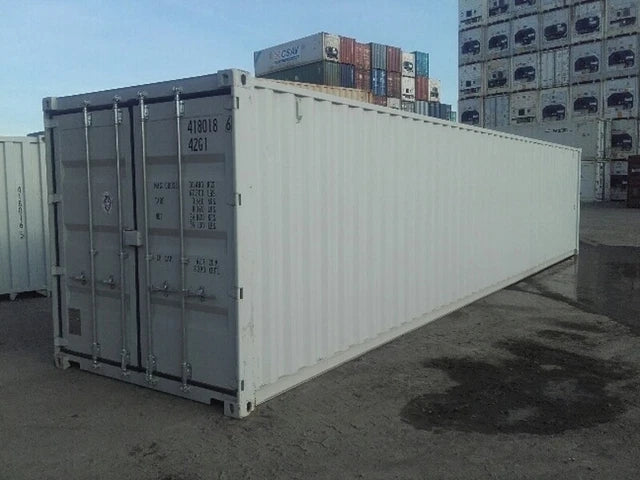 Container marittimo 40' DV (standard) pari al nuovo, colore RAL 7035 – container da stoccaggio / container marittimo