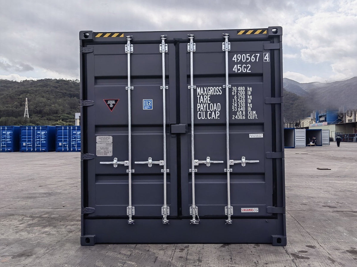 Container 40 piedi HC Open Side / Side Door (apertura laterale), pari al nuovo, 7035, 7015