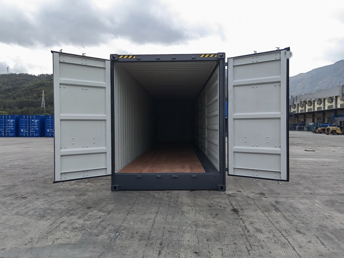 Container 40 piedi HC Open Side / Side Door (apertura laterale), pari al nuovo, 7035, 7015
