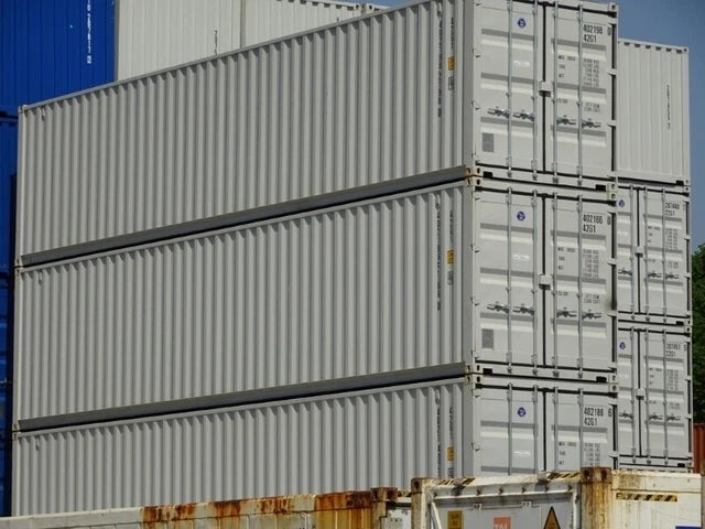 Container marittimo 40' DV (standard) pari al nuovo, colore RAL 7035 – container da stoccaggio / container marittimo