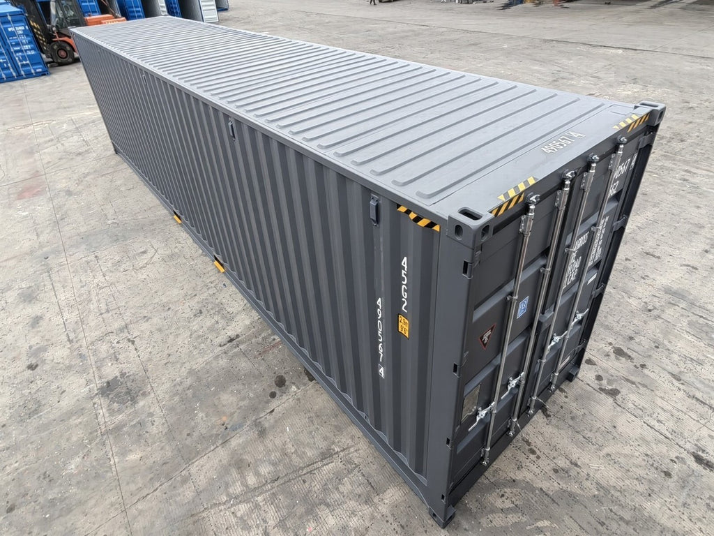 Container 40 piedi HC Open Side / Side Door (apertura laterale), pari al nuovo, 7035, 7015