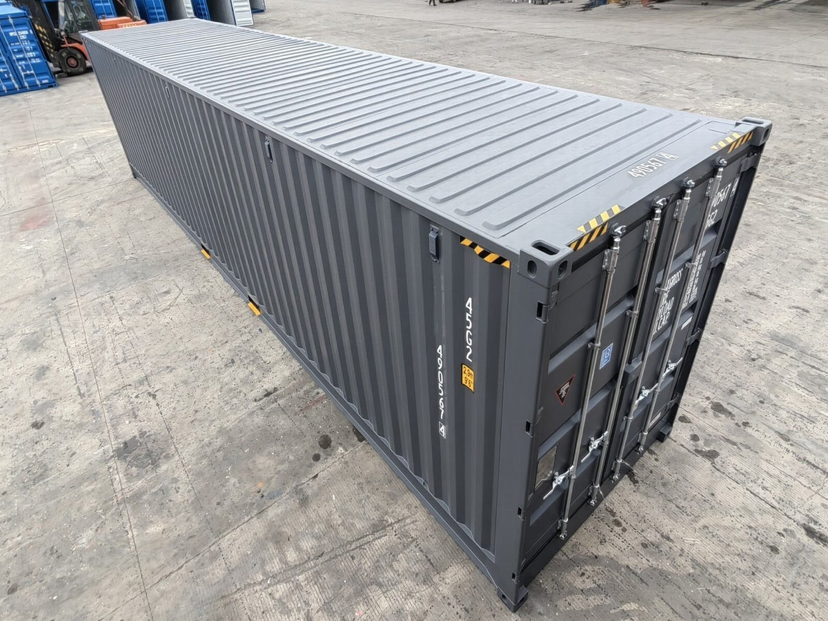 Container 40 piedi HC Open Side / Side Door (apertura laterale), pari al nuovo, 7035, 7015
