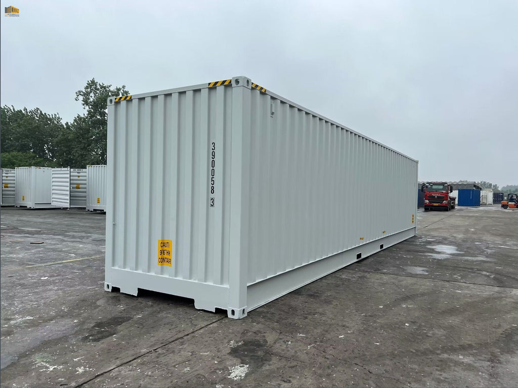 Container 40 piedi HC Open Side / Side Door (apertura laterale), pari al nuovo, 7035, 7015