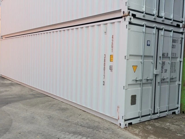 Container marittimo 40' DV (standard) pari al nuovo, colore RAL 7035 – container da stoccaggio / container marittimo