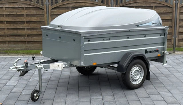 Rimorchio Brenderup 1205S XL con coperchio – 750 kg – Sponde da 55 cm
