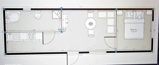 Tiny house / Container abitativo. 9x3 m. Container...