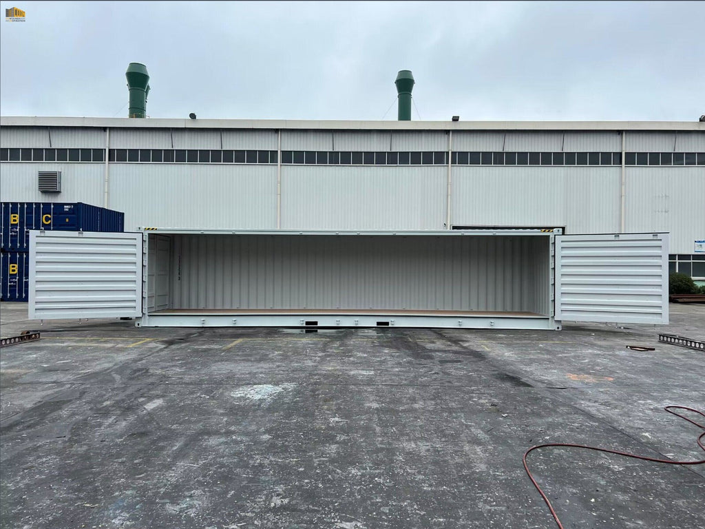Container 40 piedi HC Open Side / Side Door (apertura laterale), pari al nuovo, 7035, 7015