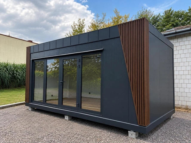 Container uso ufficio/abitativo 6x3 m con bagno | Nuovo | Direttamente dal produttore