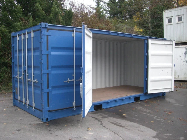 Container marittimo da 20 piedi con apertura laterale – Container per materiali – Container di stoccaggio – Container da cantiere