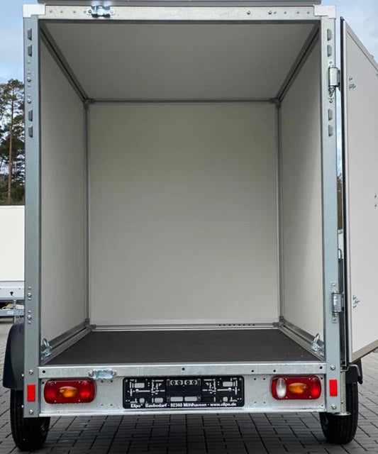 Rimorchio Stema con cassone per auto, non frenato, 214x132 cm, 750 kg, 80 km/h