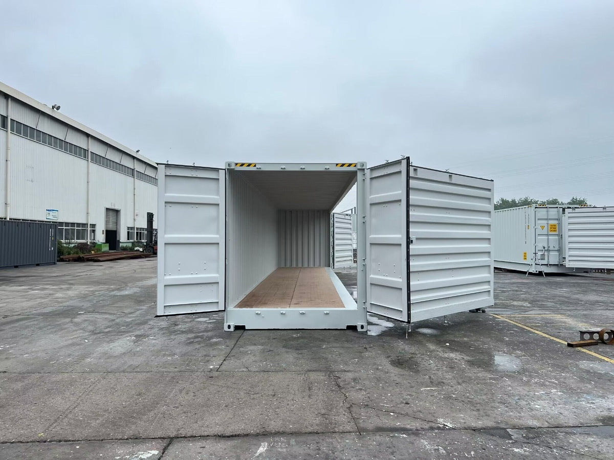 Container 40 piedi HC Open Side / Side Door (apertura laterale), pari al nuovo, 7035, 7015