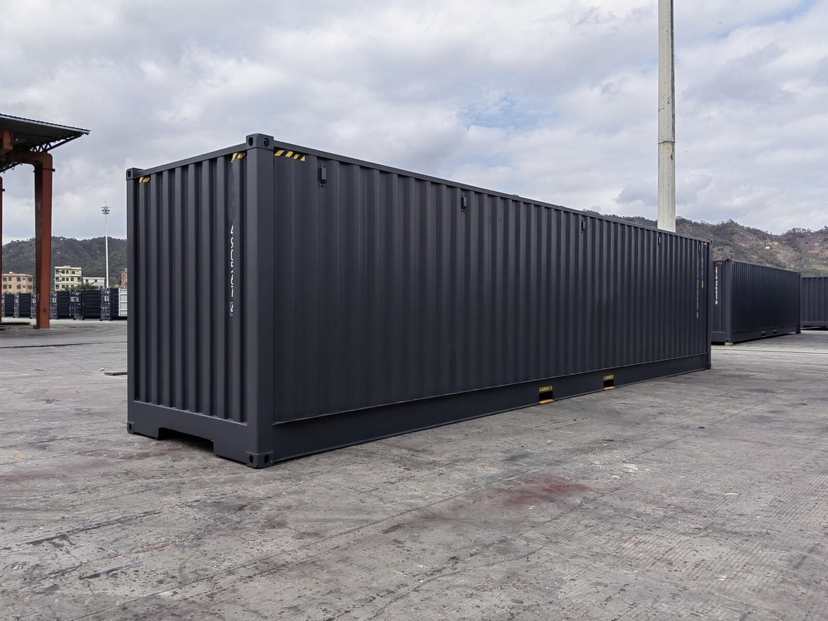 Container 40 piedi HC Open Side / Side Door (apertura laterale), pari al nuovo, 7035, 7015
