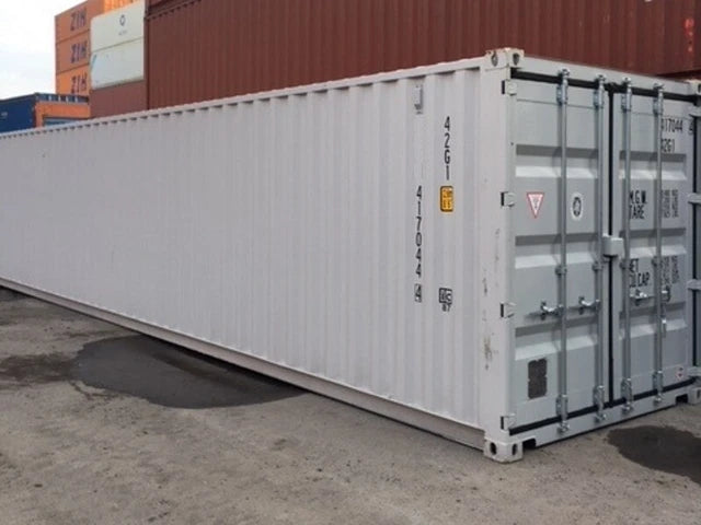 Container marittimo 40' DV (standard) pari al nuovo, colore RAL 7035 – container da stoccaggio / container marittimo